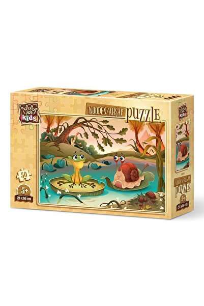 Art Puzzle لغز خشبي من Art Kids Lake Friends مكون من 50 قطعة