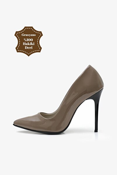 Grasyano Обувки от естествена кожа и норка с остър връх, първо качество, ръчн...