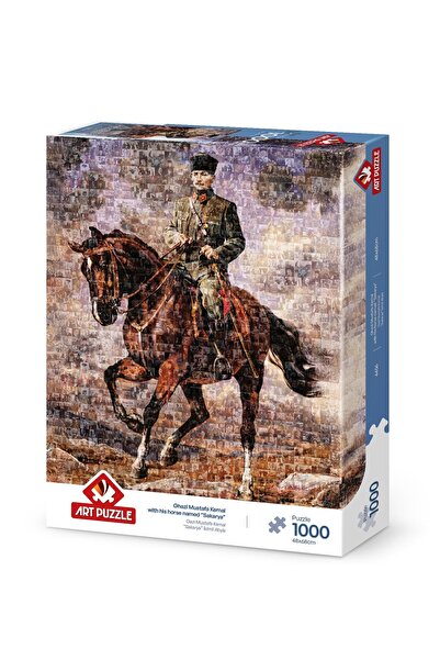 Art Puzzle 1000 Pieces Gazi Mustafa Kemal with a horse 4406