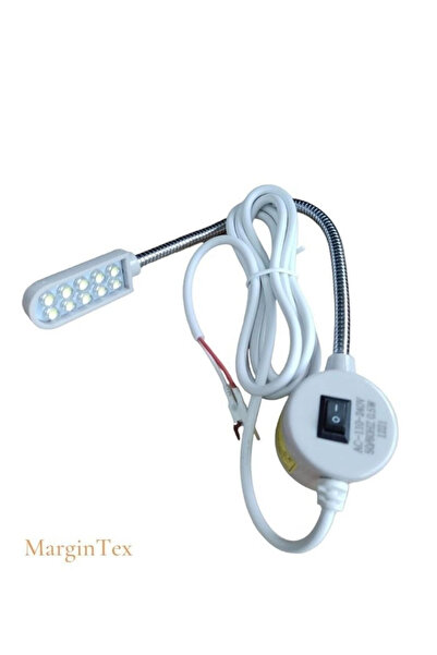 MarginTex Spiral Dikiş Makinası Lambası Mıknatıslı 10 Ledli