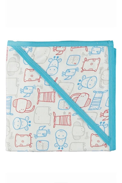 BİGÜMEX بطانية قماط قطنية بغطاء للرأس بطبقة مزدوجة - لحديثي الولادة/الرضع