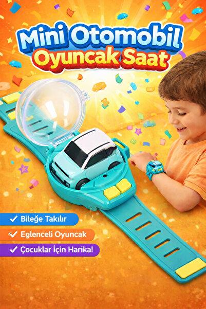 İSBA Uzaktan Kumandalı Şarjlı Araba Mini Saat Kontrollü Işıklı Hediye Oyuncak