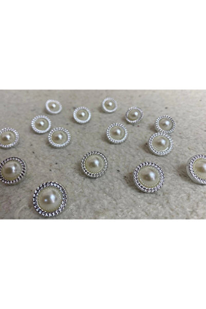 BRAVE TEKSTİL ÜRÜNLERİ 20 BOY İNCİ TAŞLI DÜĞME - 10 ADET