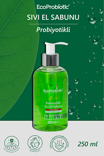 EcoProbiotic Sıvı El Sabunu 250 ml | Probiyotikli, Temiz İçerik, Çocuk Dostu