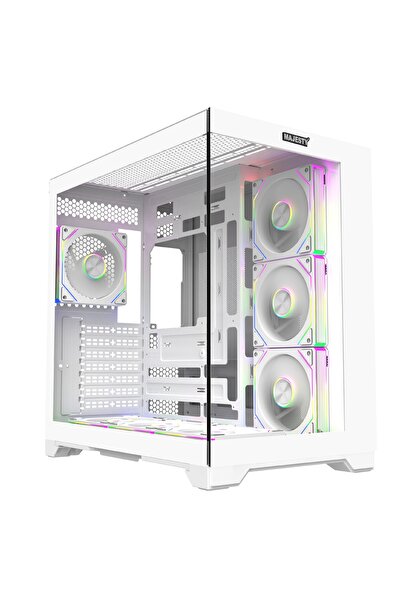 majesty Galaxy Mid-Tower PC Case | 7 ARGB Fans | Tempered Glass | ATX | Type-...