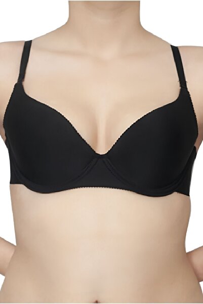 F.K حمالة صدر سوداء مقطوعة بالليزر 381 - أشرطة قابلة للإزالة وملابس داخلية