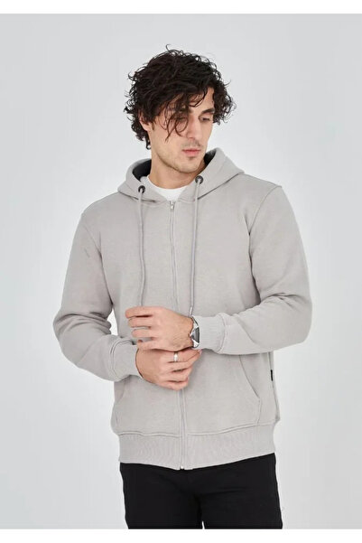 CVS Unisex Full Zip Hooded Sweatshirt - Painted Gray