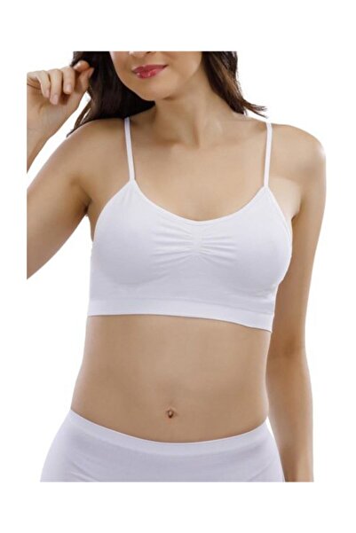 Layza Form Women's White Rope Strap Seamless Seamless Padded Bustier 15000