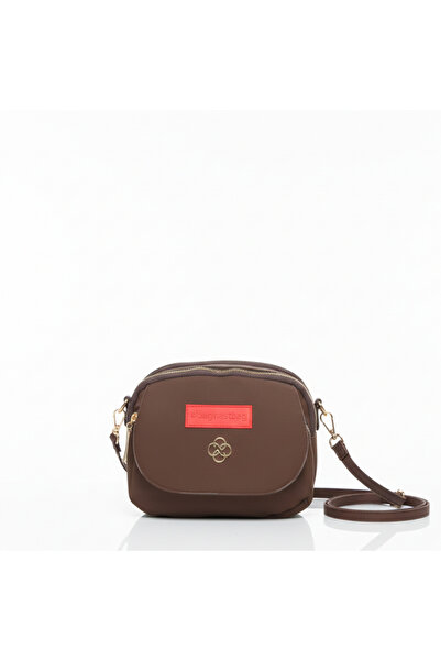 Baghashtag Коричнева сумка з кришкою, водонепроникна, з 3 відділеннями, шкіряна