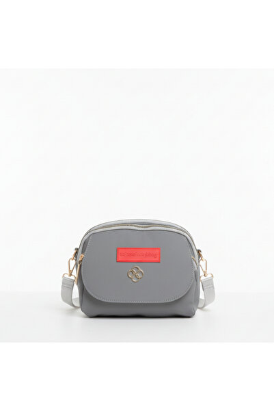 Baghashtag Waterproof 3 Compartment Leather Bag with Gray Cover