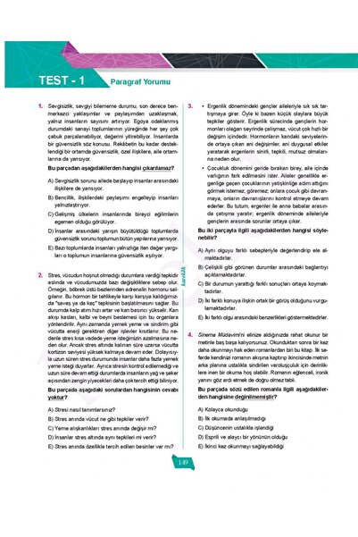 Karekök Yayınları Karekök TYT Paragraf Soru Bankası (Yeni Baskı)