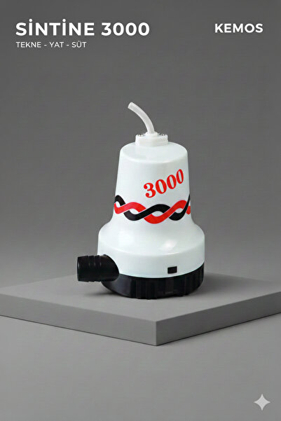 Kemos Tmc tipi 3000 gpm sintine pompası 12 volt