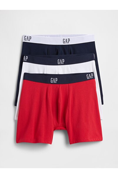 GAP Erkek Kırmızı 3'lü Brief Boxer Seti