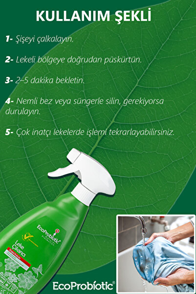 EcoProbiotic Leke Çıkarıcı Sprey 500 ml | Organik, Çok Yönlü