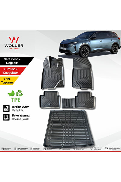 wöller Yeni Peugeot 5008 Paspas Bagaj Havuzu Set 2025 Sonrası Uyumlu 3d Ultra...