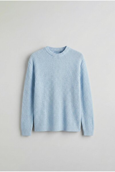 ablukaonline Men's Regular Fit Sweater Baby Blue
