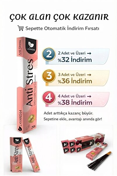 Layansaa Anti-Stress Tütsüsü | Rahatlatıcı Bitkisel Koku