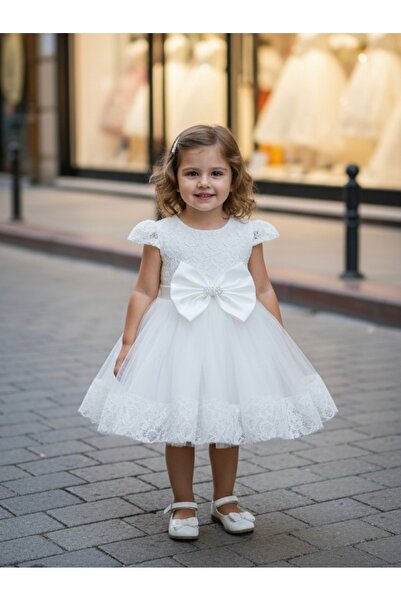 miaras baby 6-24 Months Lace Detailed Special Occasion Dress