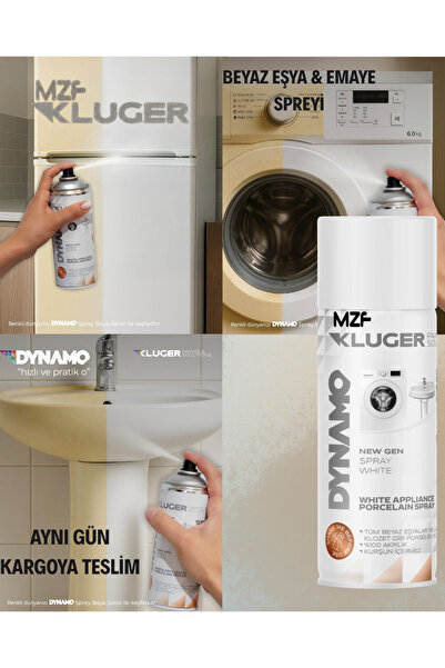 MZF KLUGER Emaye Sprey 400 Ml - Buzdolabı - Çamaşır , Bulaşık Makinesi Boyası
