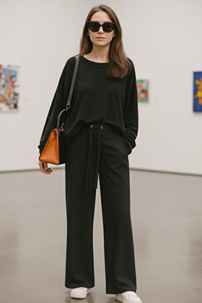 Neva Style بنطلون حجاب أسود 1081S