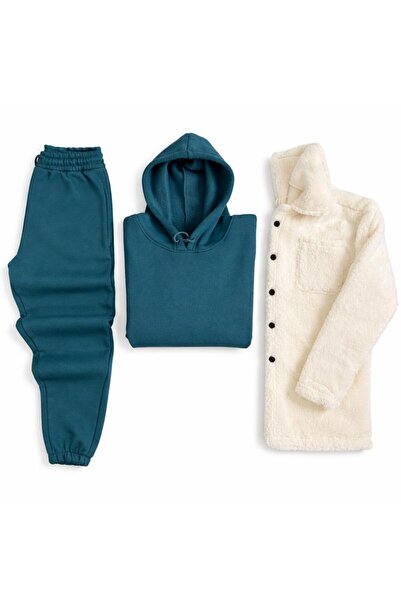 WENMİNG Jachetă de pluș pentru bărbați + 3 fire Ş cu căptușeală din fleece K ...