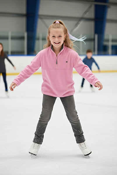 Lela Lână de iarnă, cu textura moale, cu fermoar, fleece pentru copii 5905002