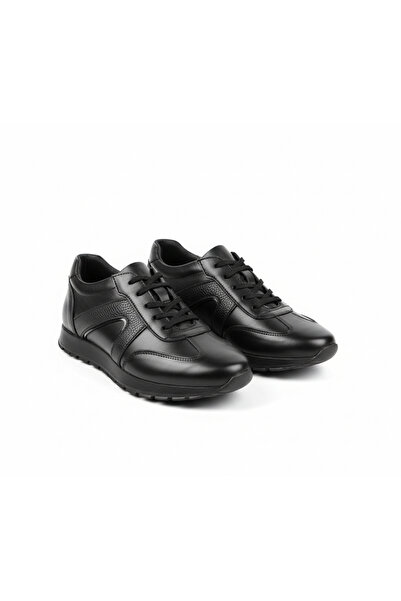 Genuine Leather Black Casual Men's Shoes