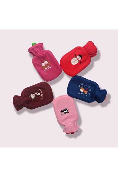 LYLLIA 2 Adet Küçük Su Torbası Polar Kılıflı 2 kılıf 2 sıcak su torbası