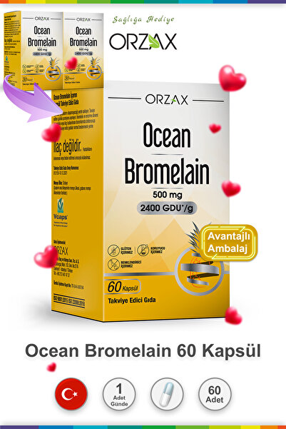 Ocean Bromelain Içeren Kapsül 2'li Paket 60 Kapsül