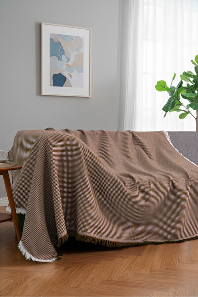 rellhome Pătură pentru canapea din bumbac texturat 170x220 cm – Pătură TV cu ...
