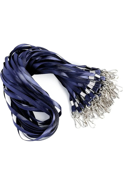 Choice أزرق داكن - 50 قطعة من بطاقات تعريف الهوية، حبل تعليق بطاقة الهوية، حب...