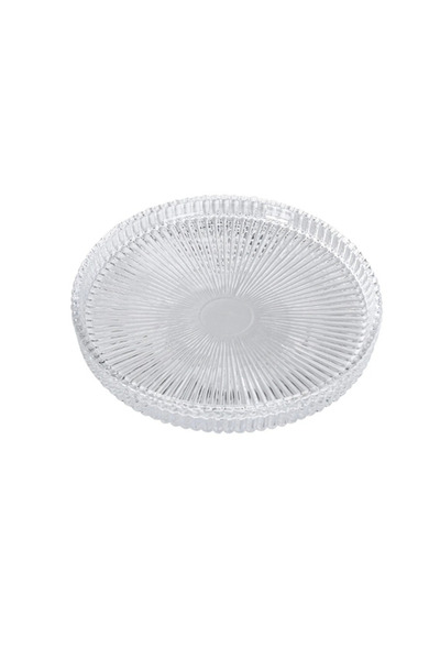 behila طبق شاي زجاجي من تريند جاردينيا، 6 قطع