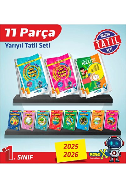 Mavitikli Yayıncılık 1.sınıf Yarıyıl Kış Tatil Kitabı Dört X Dörtlük Sömestr ...