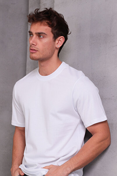 COTTONLAB Μπλουζάκι Unisex Slim Fit Slim Fit 100% βαμβακερό με απαλή υφή λευκ...