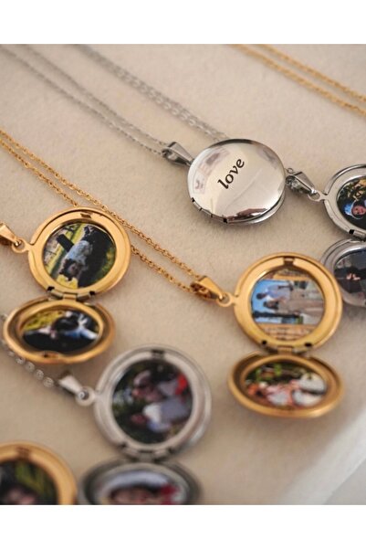 SERENİTY AKSESUAR Çelik kapaklı yuvarlak kolye (fotoğraf eklenir)