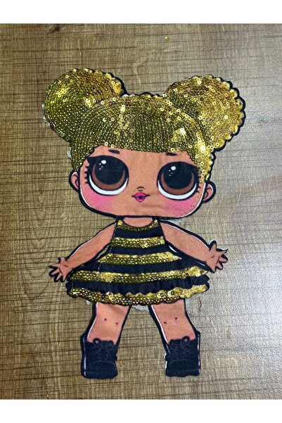 Gönülden Tasarım 23x15 см Нашивка з паєтками для дитячої одежі, рожева