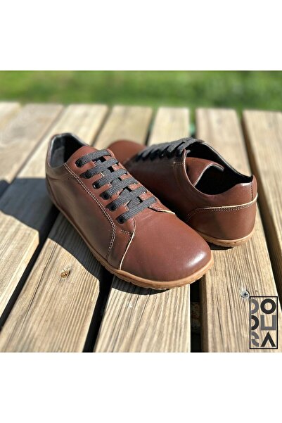 Dodura Barefoot Ayakkabı – Premium Deri (Kahverengi-Natürel) DDRKN01