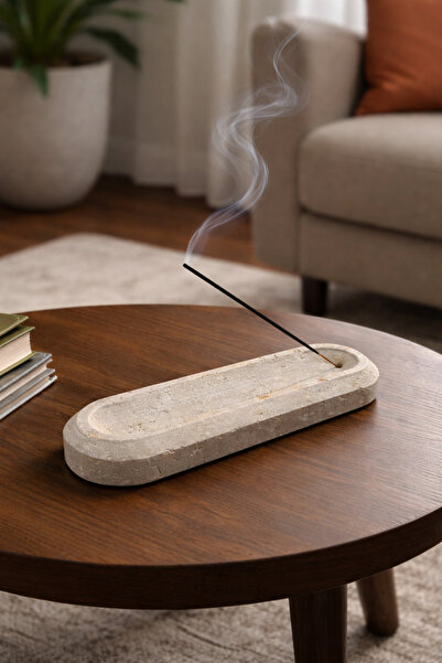 MUGU stone doğal traverten mermer tasarım dekoratif tütsülük