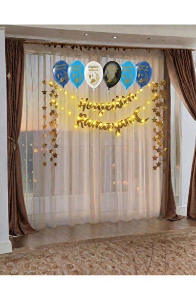 Azebu Hoşgeldin Ramazan Baskılı Balon Seti, Ramazana Özel Hoşgeldin Ramazan O...