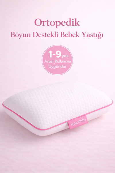 Nakkısh ORTOPEDİK BEBEK YASTIĞI PEMBE