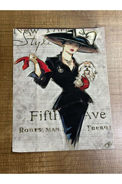 Gönülden Tasarım Aplic de cusut din paie 24x18 cm