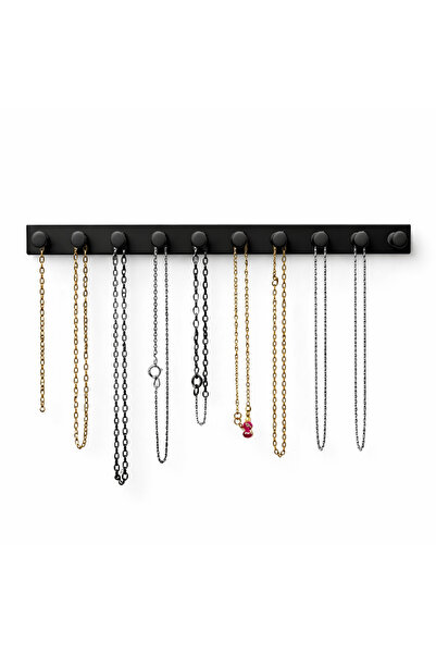 3DayıCrafts Takı Kanca Rayı Organizer Askılık 10 Bölmeli Askılık