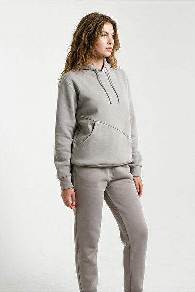 fh fashionhere Women's Soft Top and Bottom 3 Thread Stone Color Tracksuit Set...