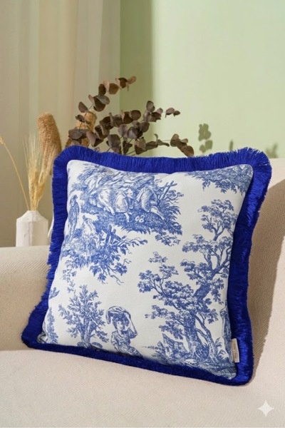 Alseko Concept Декоративний кашпо з бахромою, колір 43x43 см, квадратний чохо...