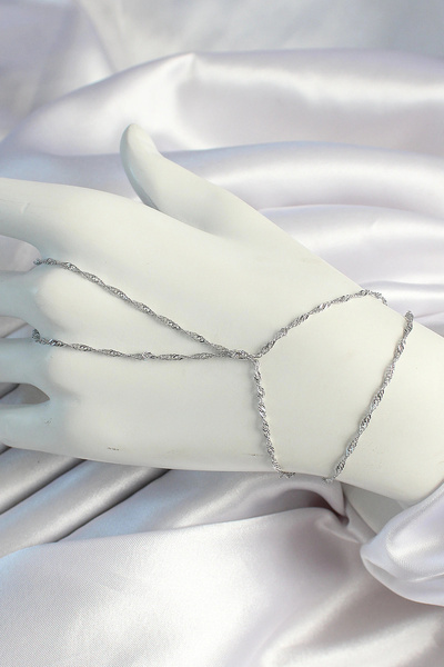 shopwave Brass Silver Color Flexible Auger Chain Shahmeran