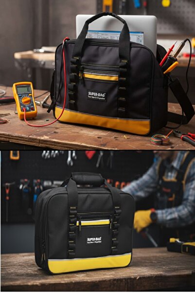 BİTERSE Maxtool Teknisyen Boş Bez Takım Çantası İmperteks Keten Çanta Super-B...