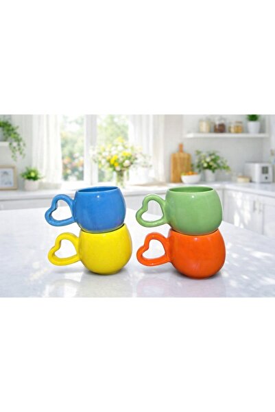 İZart كوب سيراميك مصنوع يدويًا بالكامل من سلسلة SOFT COLORS الخاصة بتصميم ممي...