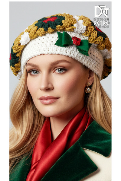 drt tasarım قبعة رسام فرنسية للنساء DRT-BEAN-0028