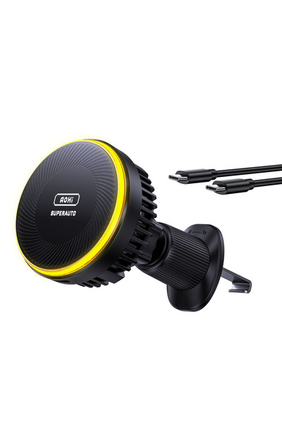 Aohi Superauto Magsafe Araç İçi Şarjı, Kendinden Soğutmalı Mıknatıslı Telefon...