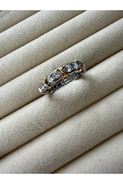 LUSORA ACCESORY خاتم نسائي بتصميم عصري بحجر ذهبي اللون - مجوهرات يومية أنيقة ...